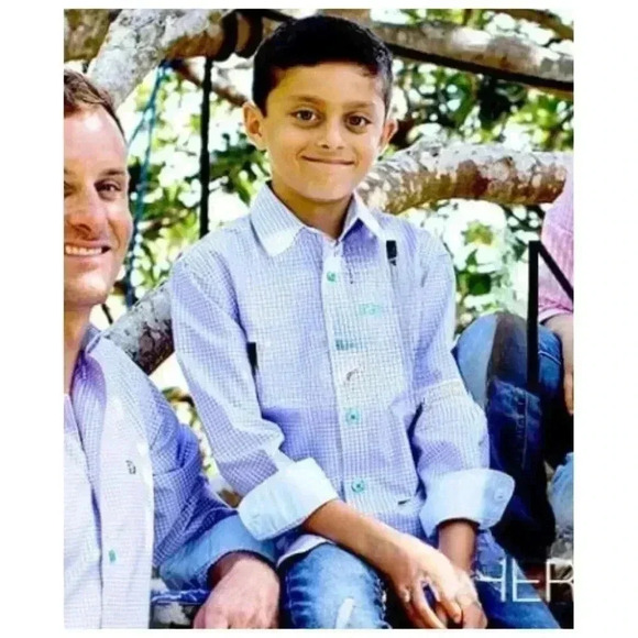 CORAL COAST BERMUDA button down shirt boys size 12 - Picture 1 of 5